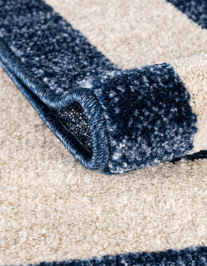 Navy Blue 2' x 8' Del Mar Runner Area Rug 100% Polypropylene Easy Clean Stain Resistant Vivid Modern Carpet Mat for Home Decor Interior Designing for Sale at Rug Engine