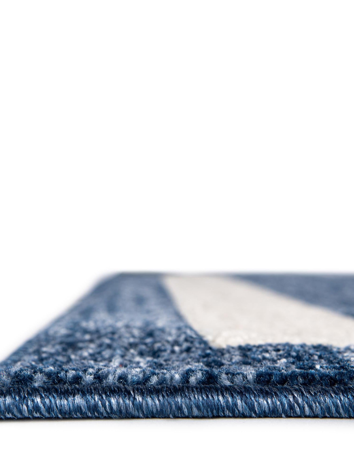 Navy Blue 2' x 8' Del Mar Runner Area Rug 100% Polypropylene Easy Clean Stain Resistant Vivid Modern Carpet Mat for Home Decor Interior Designing for Sale at Rug Engine
