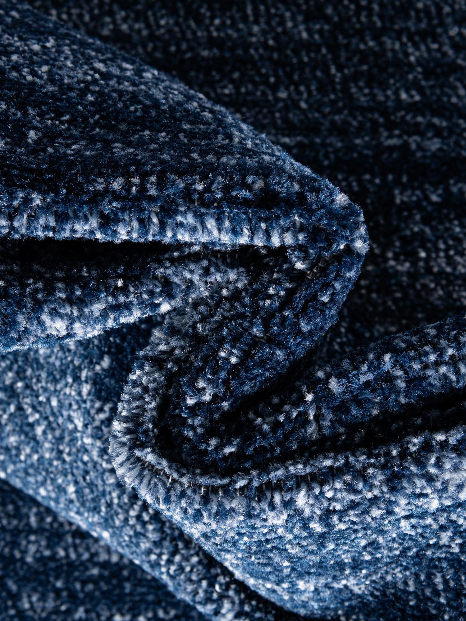 Navy Blue 2' x 8' Del Mar Runner Area Rug 100% Polypropylene Easy Clean Stain Resistant Vivid Modern Carpet Mat for Home Decor Interior Designing for Sale at Rug Engine
