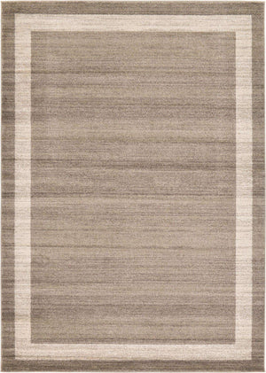Light Brown 7' 1 x 10' Del Mar Rectangle Area Rug 100% Polypropylene Easy Clean Stain Resistant Vivid Modern Carpet Mat for Home Decor Interior Designing for Sale at Rug Engine