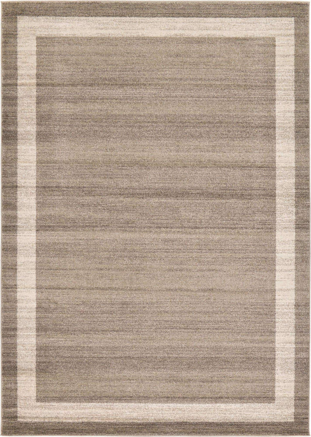 Light Brown 7' 1 x 10' Del Mar Rectangle Area Rug 100% Polypropylene Easy Clean Stain Resistant Vivid Modern Carpet Mat for Home Decor Interior Designing for Sale at Rug Engine