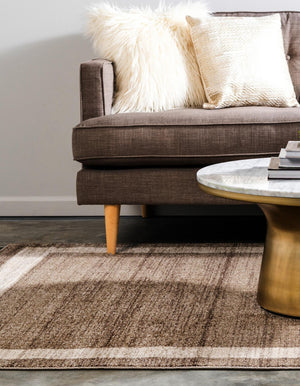 Light Brown 4' 1 x 6' 1 Del Mar Rectangle Area Rug 100% Polypropylene Easy Clean Stain Resistant Vivid Modern Carpet Mat for Home Decor Interior Designing for Sale at Rug Engine