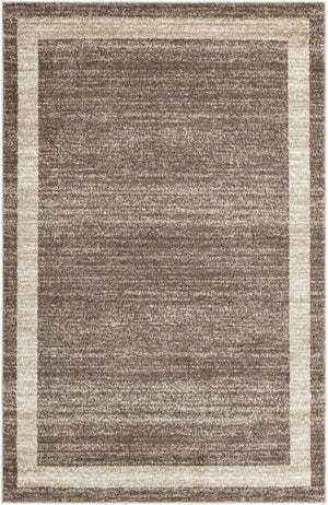 Light Brown 5' 3 x 8' Del Mar Rectangle Area Rug 100% Polypropylene Easy Clean Stain Resistant Vivid Modern Carpet Mat for Home Decor Interior Designing for Sale at Rug Engine