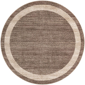 Light Brown 7' 10 x 7' 10 Del Mar Round Area Rug 100% Polypropylene Easy Clean Stain Resistant Vivid Modern Carpet Mat for Home Decor Interior Designing for Sale at Rug Engine