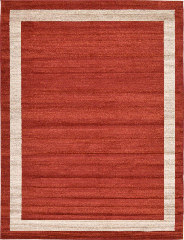Terracotta 10' x 13' 1 Del Mar Rectangle Area Rug 100% Polypropylene Easy Clean Stain Resistant Vivid Modern Carpet Mat for Home Decor Interior Designing for Sale at Rug Engine