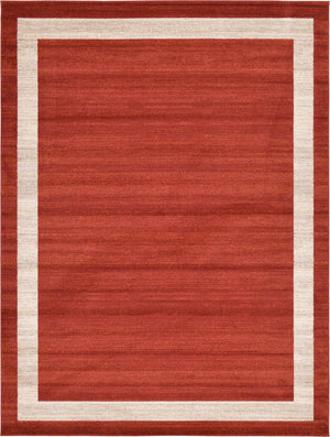 Terracotta 9' x 12' Del Mar Rectangle Area Rug 100% Polypropylene Easy Clean Stain Resistant Vivid Modern Carpet Mat for Home Decor Interior Designing for Sale at Rug Engine