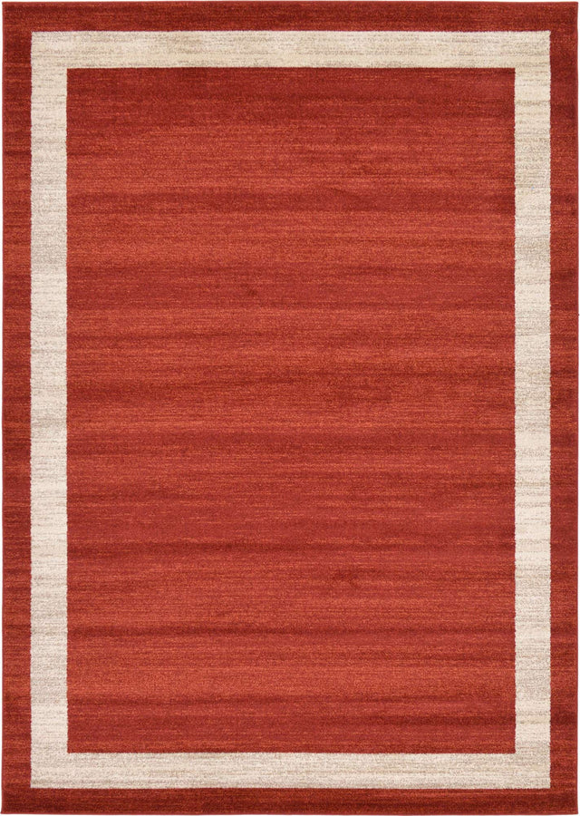 Terracotta 7' 1 x 10' Del Mar Rectangle Area Rug 100% Polypropylene Easy Clean Stain Resistant Vivid Modern Carpet Mat for Home Decor Interior Designing for Sale at Rug Engine