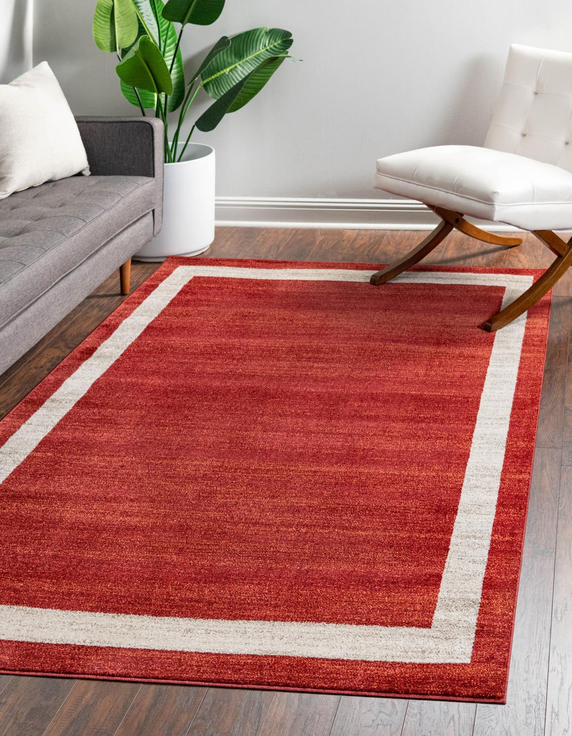 Terracotta 3' 1 x 5' 3 Del Mar Rectangle Area Rug 100% Polypropylene Easy Clean Stain Resistant Vivid Modern Carpet Mat for Home Decor Interior Designing for Sale at Rug Engine