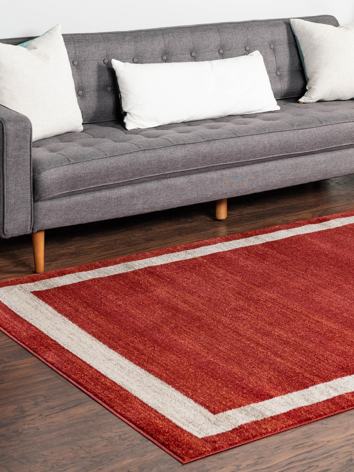 Terracotta 2' x 3' 1 Del Mar Rectangle Area Rug 100% Polypropylene Easy Clean Stain Resistant Vivid Modern Carpet Mat for Home Decor Interior Designing for Sale at Rug Engine