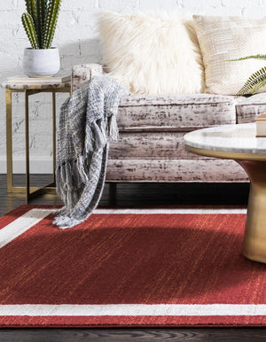 Terracotta 7' 1 x 10' Del Mar Rectangle Area Rug 100% Polypropylene Easy Clean Stain Resistant Vivid Modern Carpet Mat for Home Decor Interior Designing for Sale at Rug Engine