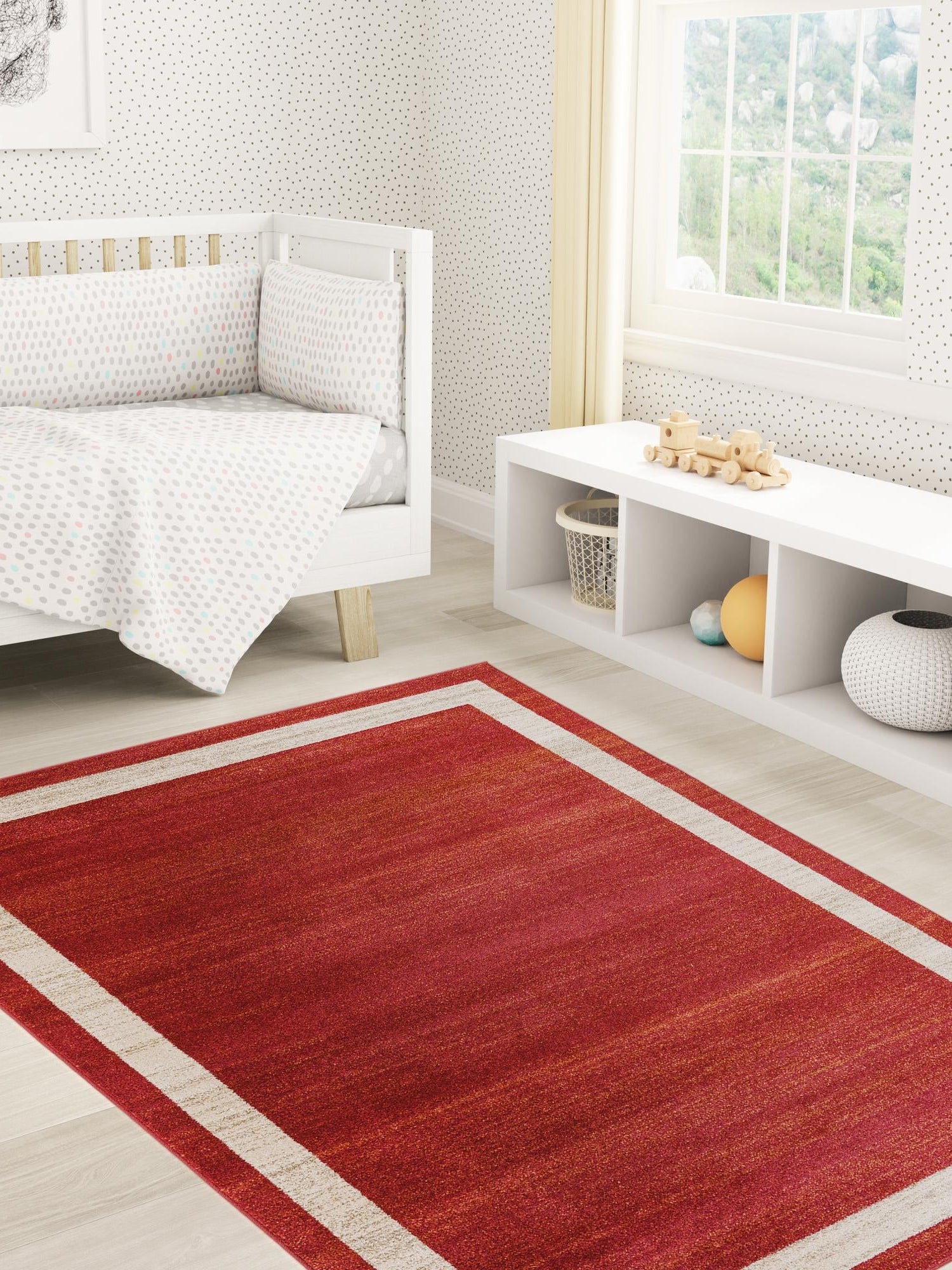 Terracotta 3' 1 x 5' 3 Del Mar Rectangle Area Rug 100% Polypropylene Easy Clean Stain Resistant Vivid Modern Carpet Mat for Home Decor Interior Designing for Sale at Rug Engine
