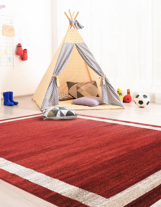 Terracotta 10' x 13' 1 Del Mar Rectangle Area Rug 100% Polypropylene Easy Clean Stain Resistant Vivid Modern Carpet Mat for Home Decor Interior Designing for Sale at Rug Engine