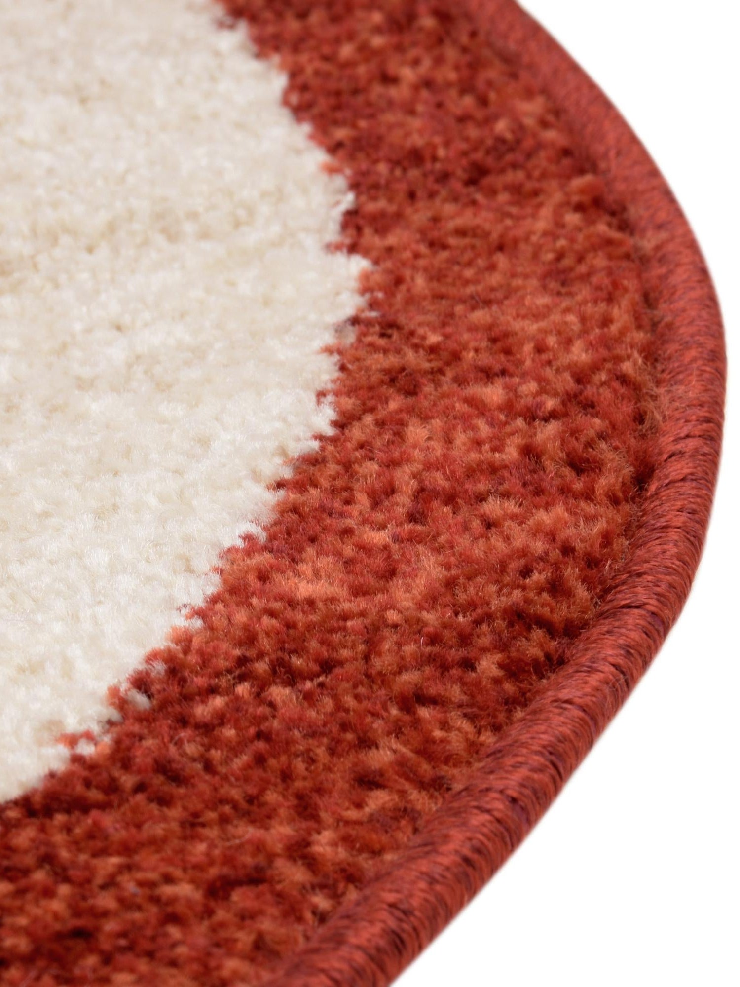 Terracotta 7' 10 x 7' 10 Del Mar Round Area Rug 100% Polypropylene Easy Clean Stain Resistant Vivid Modern Carpet Mat for Home Decor Interior Designing for Sale at Rug Engine