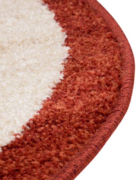 Terracotta 7' 10 x 7' 10 Del Mar Round Area Rug 100% Polypropylene Easy Clean Stain Resistant Vivid Modern Carpet Mat for Home Decor Interior Designing for Sale at Rug Engine