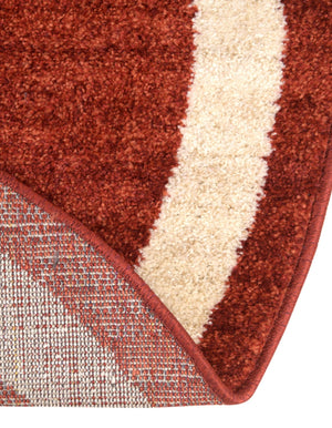 Terracotta 4' 1 x 4' 1 Del Mar Round Area Rug 100% Polypropylene Easy Clean Stain Resistant Vivid Modern Carpet Mat for Home Decor Interior Designing for Sale at Rug Engine