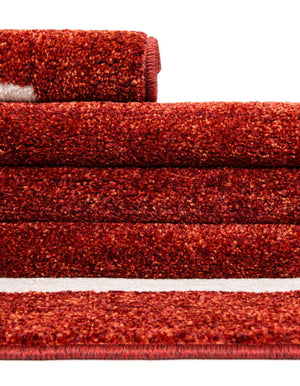 Terracotta 4' 1 x 4' 1 Del Mar Round Area Rug 100% Polypropylene Easy Clean Stain Resistant Vivid Modern Carpet Mat for Home Decor Interior Designing for Sale at Rug Engine