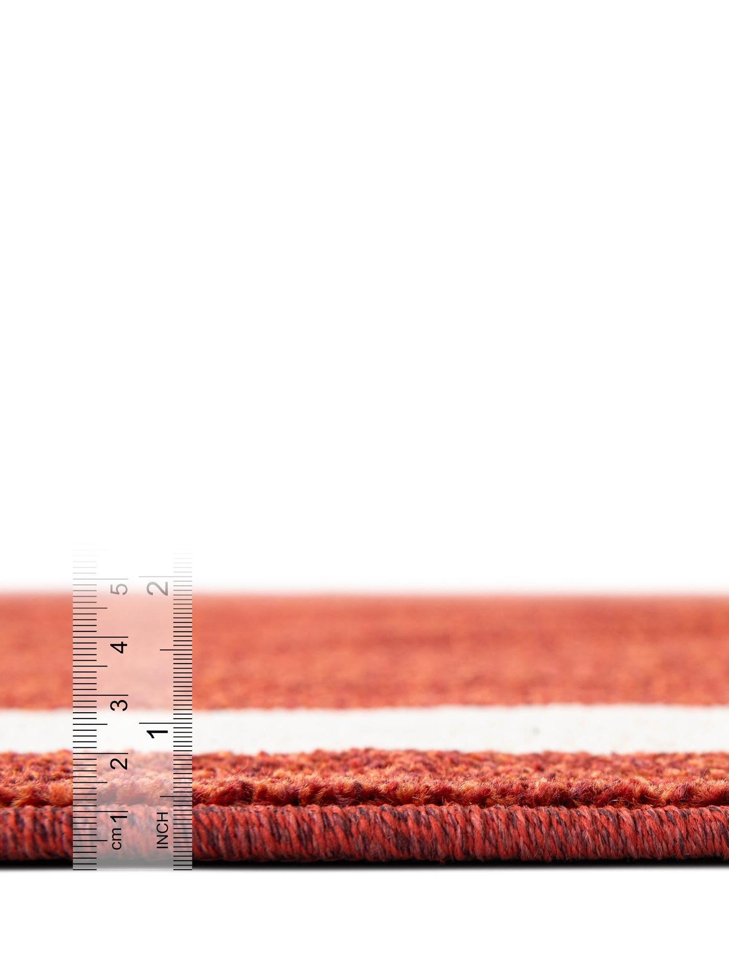 Terracotta 2' x 6' 1 Del Mar Runner Area Rug 100% Polypropylene Easy Clean Stain Resistant Vivid Modern Carpet Mat for Home Decor Interior Designing for Sale at Rug Engine