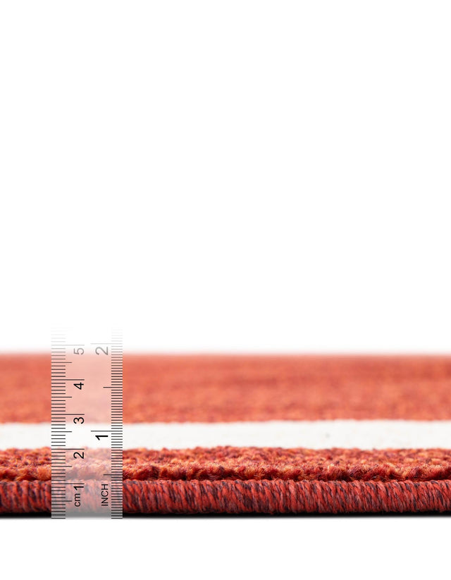 Terracotta 2' x 6' 1 Del Mar Runner Area Rug 100% Polypropylene Easy Clean Stain Resistant Vivid Modern Carpet Mat for Home Decor Interior Designing for Sale at Rug Engine