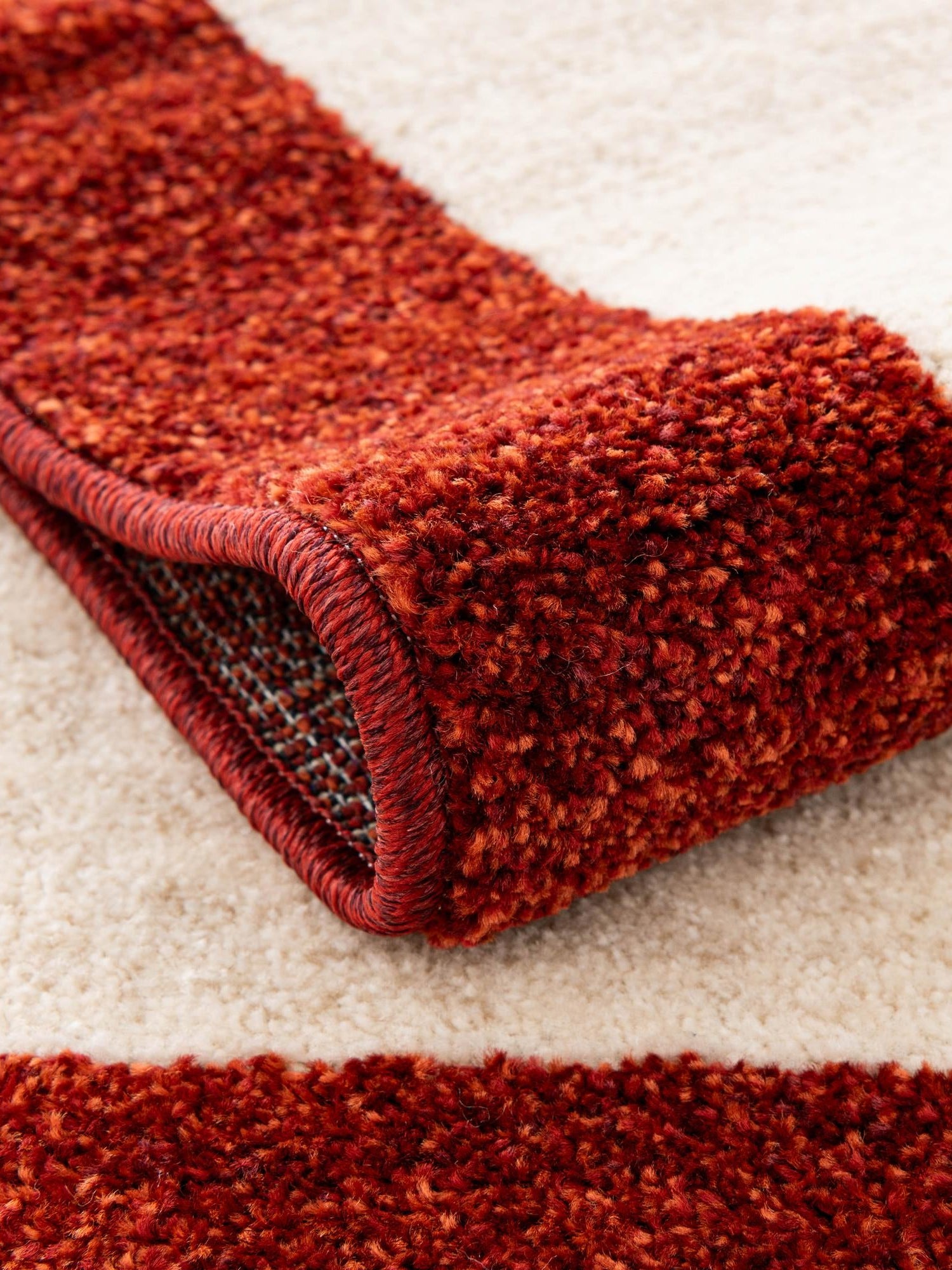 Terracotta 2' x 6' 1 Del Mar Runner Area Rug 100% Polypropylene Easy Clean Stain Resistant Vivid Modern Carpet Mat for Home Decor Interior Designing for Sale at Rug Engine