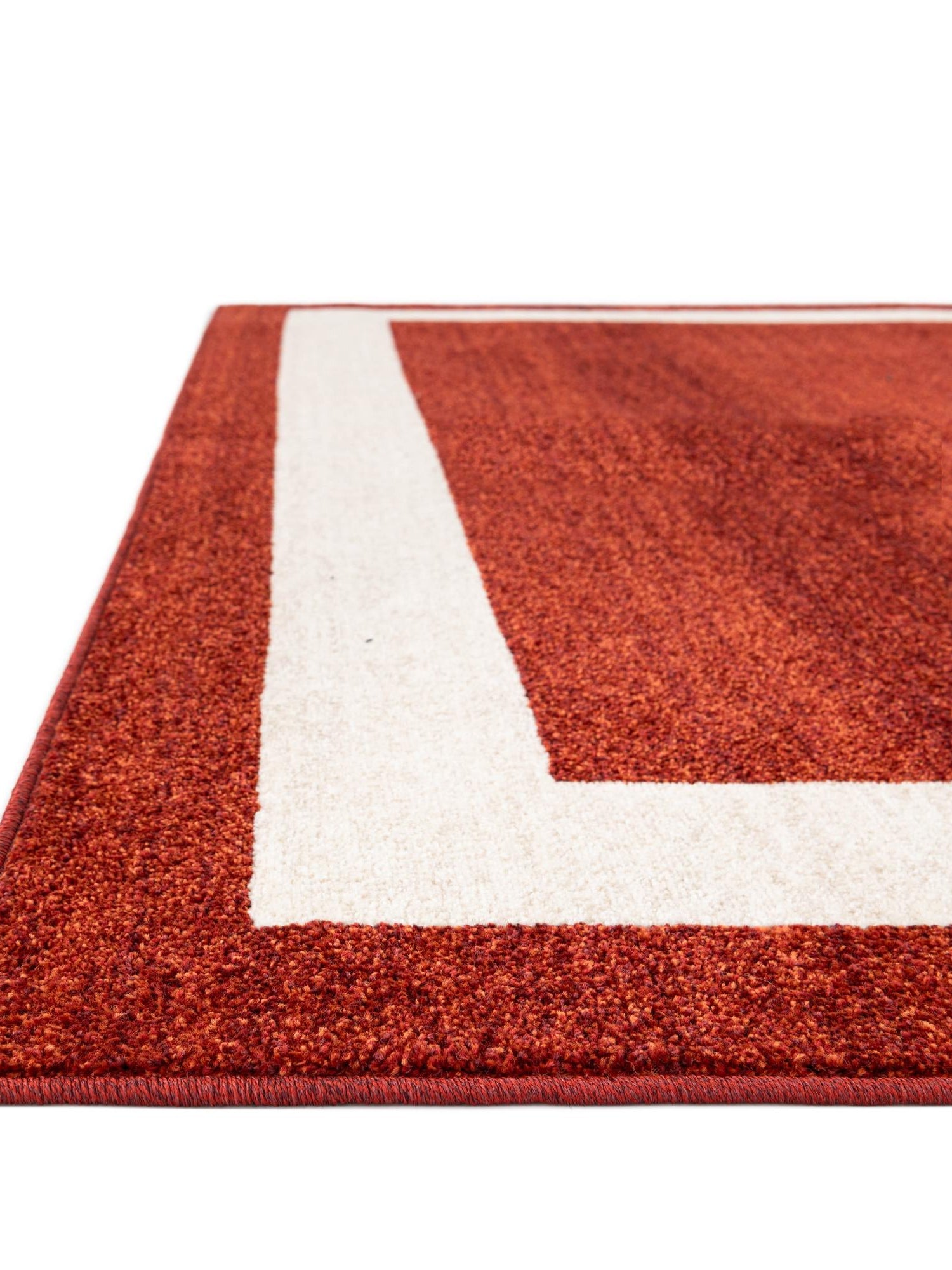Terracotta 2' x 6' 1 Del Mar Runner Area Rug 100% Polypropylene Easy Clean Stain Resistant Vivid Modern Carpet Mat for Home Decor Interior Designing for Sale at Rug Engine