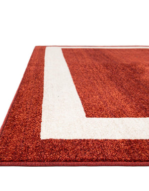 Terracotta 2' x 6' 1 Del Mar Runner Area Rug 100% Polypropylene Easy Clean Stain Resistant Vivid Modern Carpet Mat for Home Decor Interior Designing for Sale at Rug Engine