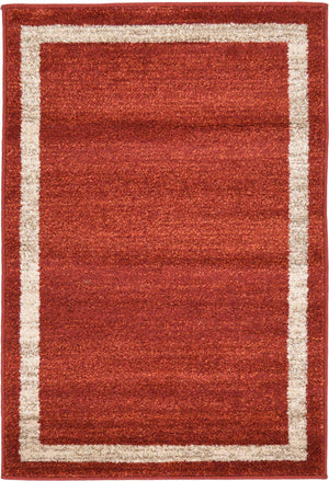 Terracotta 2' x 3' 1 Del Mar Rectangle Area Rug 100% Polypropylene Easy Clean Stain Resistant Vivid Modern Carpet Mat for Home Decor Interior Designing for Sale at Rug Engine