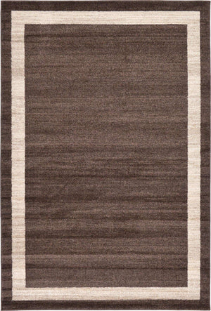 Brown 6' 1 x 9' Del Mar Rectangle Area Rug 100% Polypropylene Easy Clean Stain Resistant Vivid Modern Carpet Mat for Home Decor Interior Designing for Sale at Rug Engine