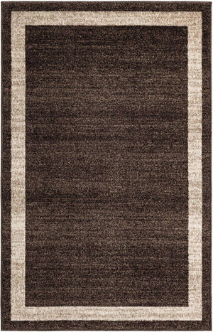 Brown 3' 1 x 5' 3 Del Mar Rectangle Area Rug 100% Polypropylene Easy Clean Stain Resistant Vivid Modern Carpet Mat for Home Decor Interior Designing for Sale at Rug Engine