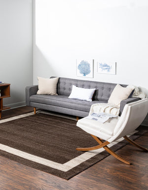 Brown 7' 10 x 7' 10 Del Mar Square Area Rug 100% Polypropylene Easy Clean Stain Resistant Vivid Modern Carpet Mat for Home Decor Interior Designing for Sale at Rug Engine
