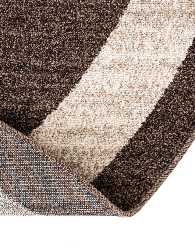 Brown 7' 10 x 7' 10 Del Mar Round Area Rug 100% Polypropylene Easy Clean Stain Resistant Vivid Modern Carpet Mat for Home Decor Interior Designing for Sale at Rug Engine