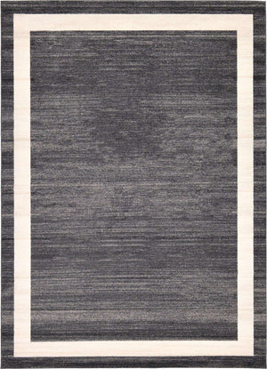 Black 7' 10 x 11' Del Mar Rectangle Area Rug 100% Polypropylene Easy Clean Stain Resistant Vivid Modern Carpet Mat for Home Decor Interior Designing for Sale at Rug Engine