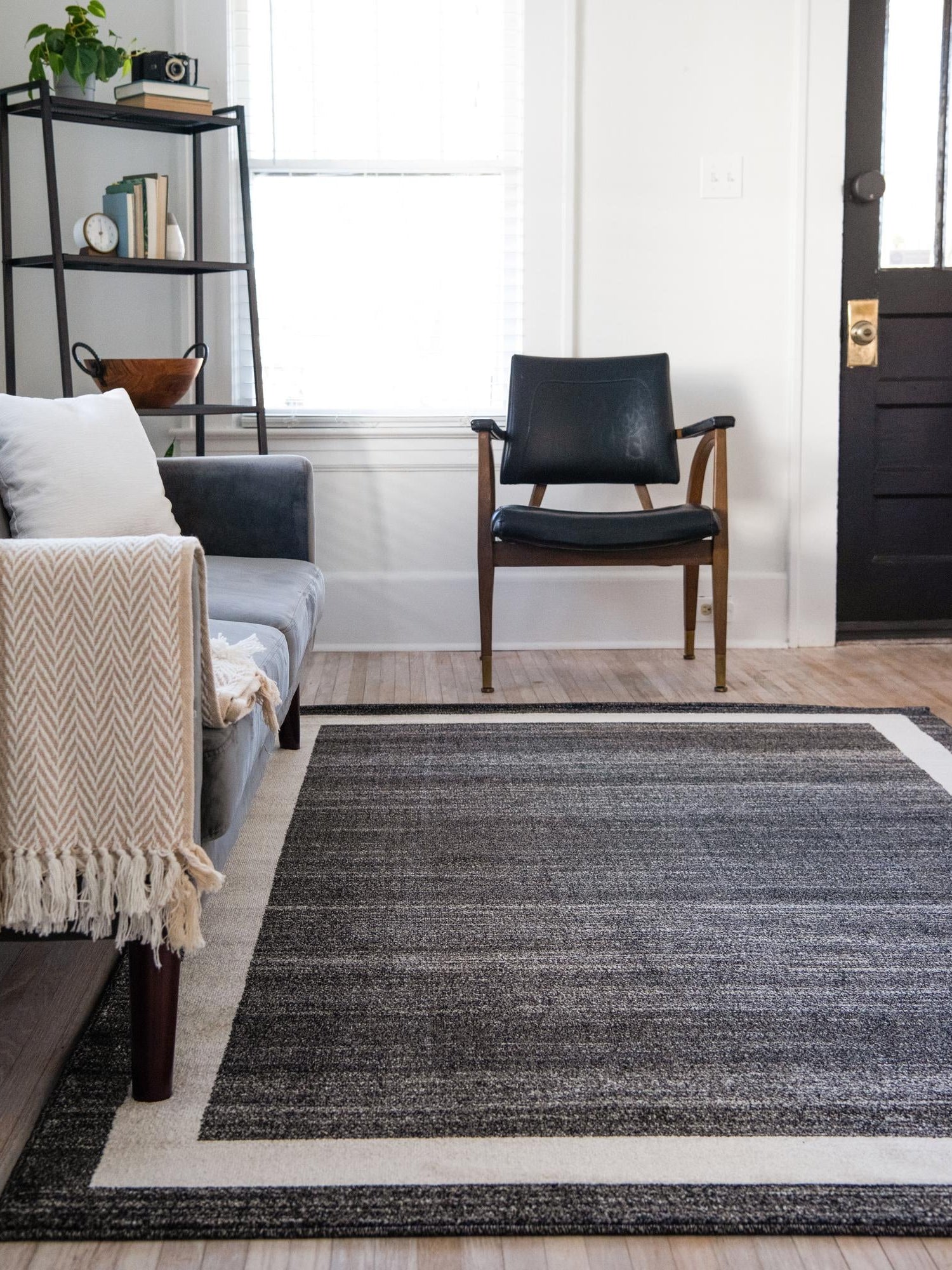 Black 10' x 13' 1 Del Mar Rectangle Area Rug 100% Polypropylene Easy Clean Stain Resistant Vivid Modern Carpet Mat for Home Decor Interior Designing for Sale at Rug Engine