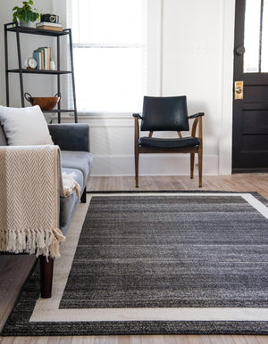 Black 2' 2 x 3' 1 Del Mar Rectangle Rug
