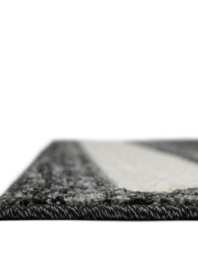 Black 2' 2 x 3' 1 Del Mar Rectangle Rug