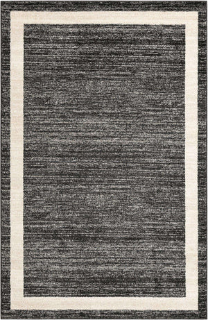Black 5' 3 x 8' Del Mar Rectangle Area Rug 100% Polypropylene Easy Clean Stain Resistant Vivid Modern Carpet Mat for Home Decor Interior Designing for Sale at Rug Engine