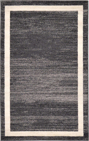 Black 3' 1 x 5' 3 Del Mar Rectangle Area Rug 100% Polypropylene Easy Clean Stain Resistant Vivid Modern Carpet Mat for Home Decor Interior Designing for Sale at Rug Engine