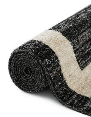 Black 7' 10 x 7' 10 Del Mar Square Area Rug 100% Polypropylene Easy Clean Stain Resistant Vivid Modern Carpet Mat for Home Decor Interior Designing for Sale at Rug Engine