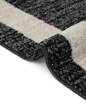 Black 7' 10 x 7' 10 Del Mar Round Area Rug 100% Polypropylene Easy Clean Stain Resistant Vivid Modern Carpet Mat for Home Decor Interior Designing for Sale at Rug Engine
