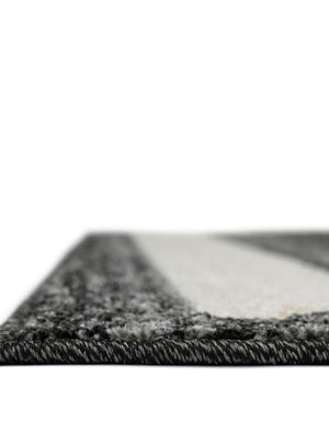 Black 2' 7 x 10' Del Mar Runner Area Rug 100% Polypropylene Easy Clean Stain Resistant Vivid Modern Carpet Mat for Home Decor Interior Designing for Sale at Rug Engine