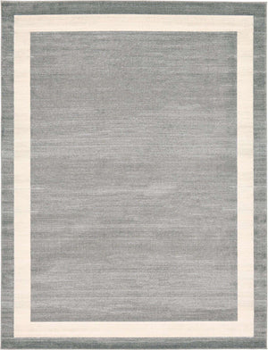 Gray 9' x 12' Del Mar Rectangle Area Rug 100% Polypropylene Easy Clean Stain Resistant Vivid Modern Carpet Mat for Home Decor Interior Designing for Sale at Rug Engine