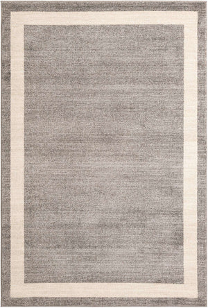 Gray 6' 1 x 9' Del Mar Rectangle Area Rug 100% Polypropylene Easy Clean Stain Resistant Vivid Modern Carpet Mat for Home Decor Interior Designing for Sale at Rug Engine