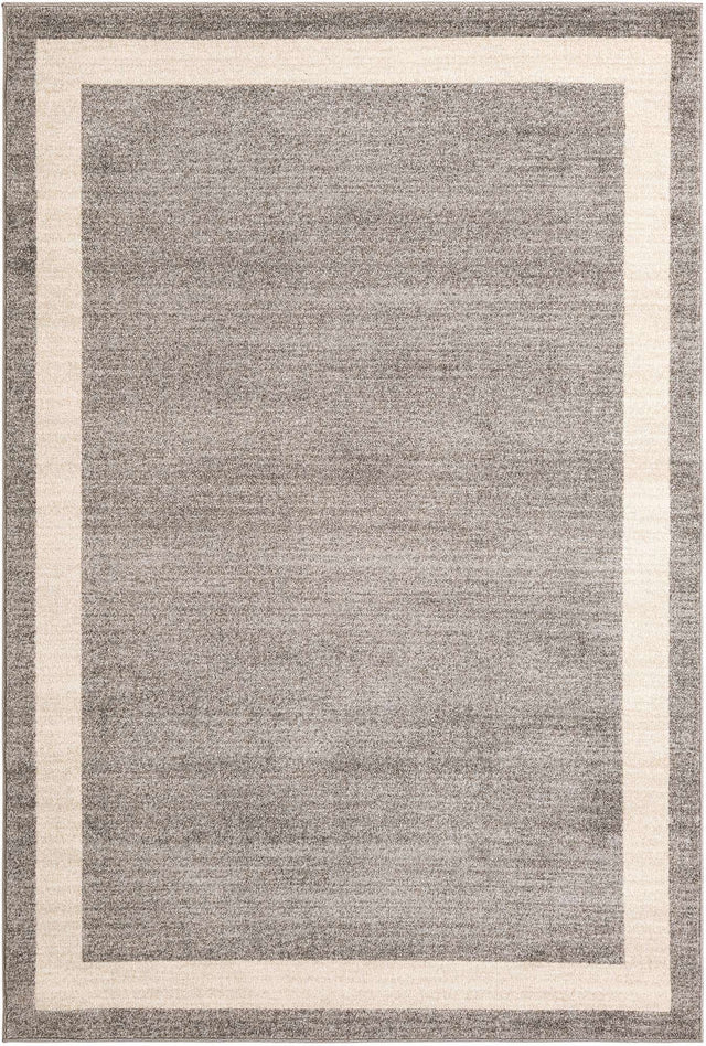 Gray 6' 1 x 9' Del Mar Rectangle Area Rug 100% Polypropylene Easy Clean Stain Resistant Vivid Modern Carpet Mat for Home Decor Interior Designing for Sale at Rug Engine
