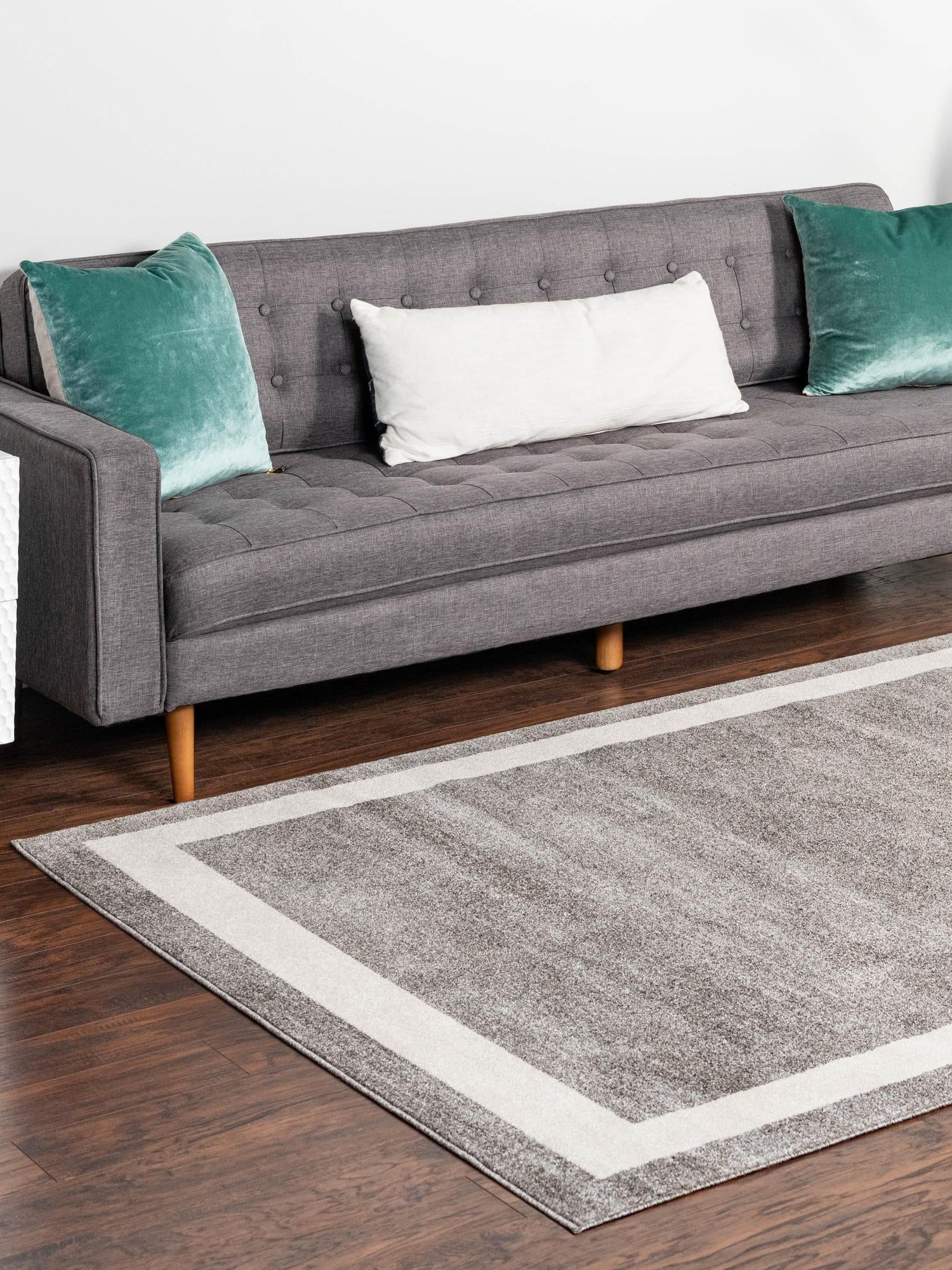 Gray 10' x 13' 1 Del Mar Rectangle Area Rug 100% Polypropylene Easy Clean Stain Resistant Vivid Modern Carpet Mat for Home Decor Interior Designing for Sale at Rug Engine