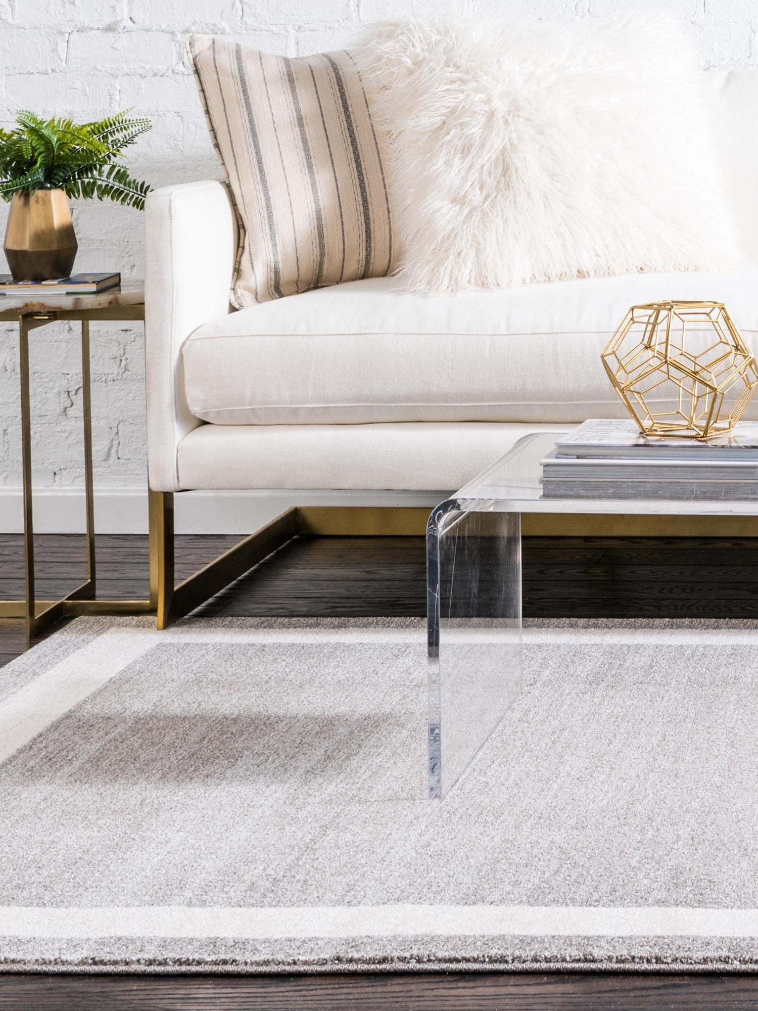 Gray 10' x 13' 1 Del Mar Rectangle Area Rug 100% Polypropylene Easy Clean Stain Resistant Vivid Modern Carpet Mat for Home Decor Interior Designing for Sale at Rug Engine