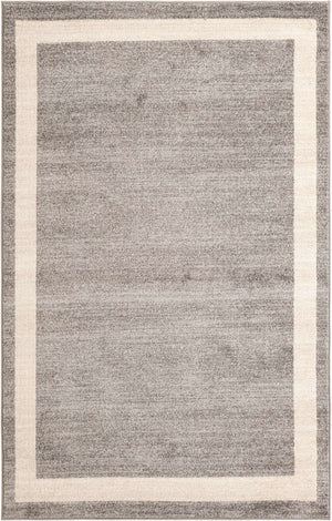 Gray 5' 3 x 8' Del Mar Rectangle Area Rug 100% Polypropylene Easy Clean Stain Resistant Vivid Modern Carpet Mat for Home Decor Interior Designing for Sale at Rug Engine
