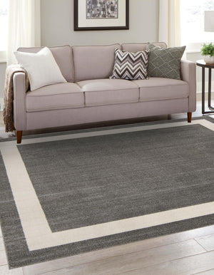 Gray 7' 10 x 7' 10 Del Mar Square Area Rug 100% Polypropylene Easy Clean Stain Resistant Vivid Modern Carpet Mat for Home Decor Interior Designing for Sale at Rug Engine
