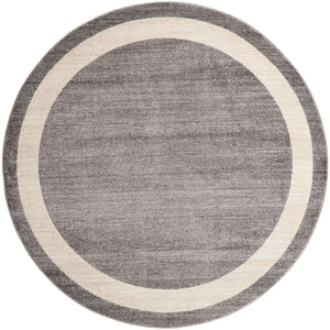 Gray 7' 10 x 7' 10 Del Mar Round Area Rug 100% Polypropylene Easy Clean Stain Resistant Vivid Modern Carpet Mat for Home Decor Interior Designing for Sale at Rug Engine