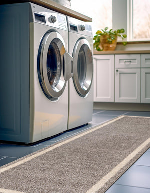 Gray 2' x 8' Del Mar Runner Area Rug 100% Polypropylene Easy Clean Stain Resistant Vivid Modern Carpet Mat for Home Decor Interior Designing for Sale at Rug Engine