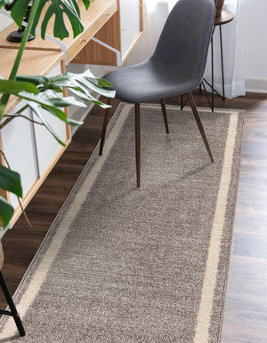 Gray 2' x 8' Del Mar Runner Area Rug 100% Polypropylene Easy Clean Stain Resistant Vivid Modern Carpet Mat for Home Decor Interior Designing for Sale at Rug Engine