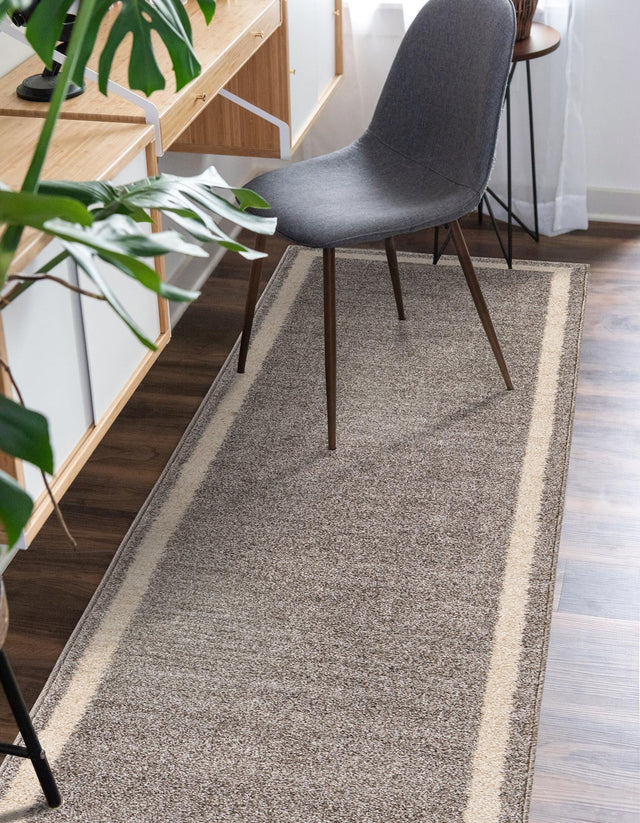 Gray 2' x 6' 1 Del Mar Runner Area Rug 100% Polypropylene Easy Clean Stain Resistant Vivid Modern Carpet Mat for Home Decor Interior Designing for Sale at Rug Engine